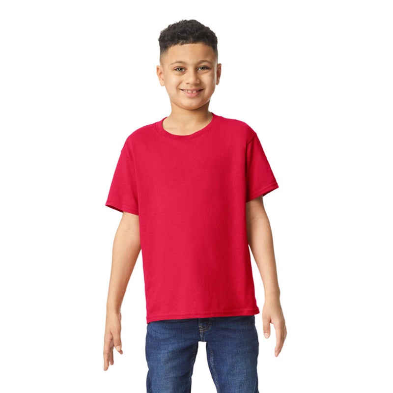 Gildan Youth Heavy Cotton T-Shirt, Style G5000B, 2-Pack, Red, X-Large - Image 2